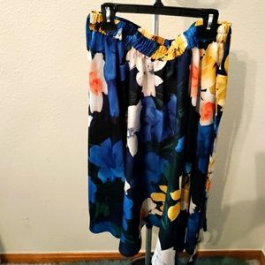 Midi floral skirt